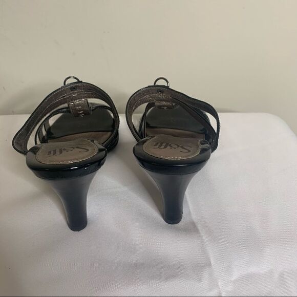 Sofft Isola Black Patent Leather Dress Sandals 11 - Picture 2 of 8